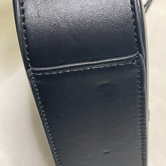 YSL Saint Laurent Le 5 a 7 Mini Leather Hobo Bag Purse - Black - Picture 8 of 11